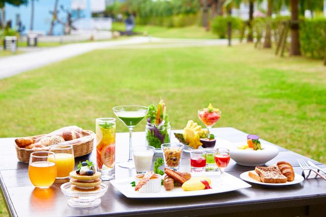 オクマ プライベートビーチ ＆ リゾート 朝食一例